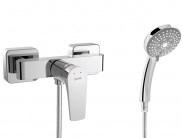 Single lever shower mixer with shower set